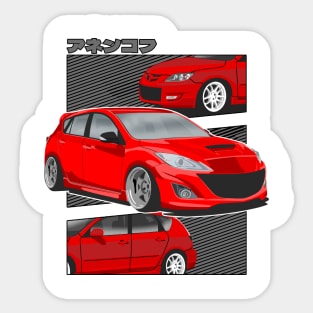 Mazda 3 bl 2gen Japanese Comics Sticker